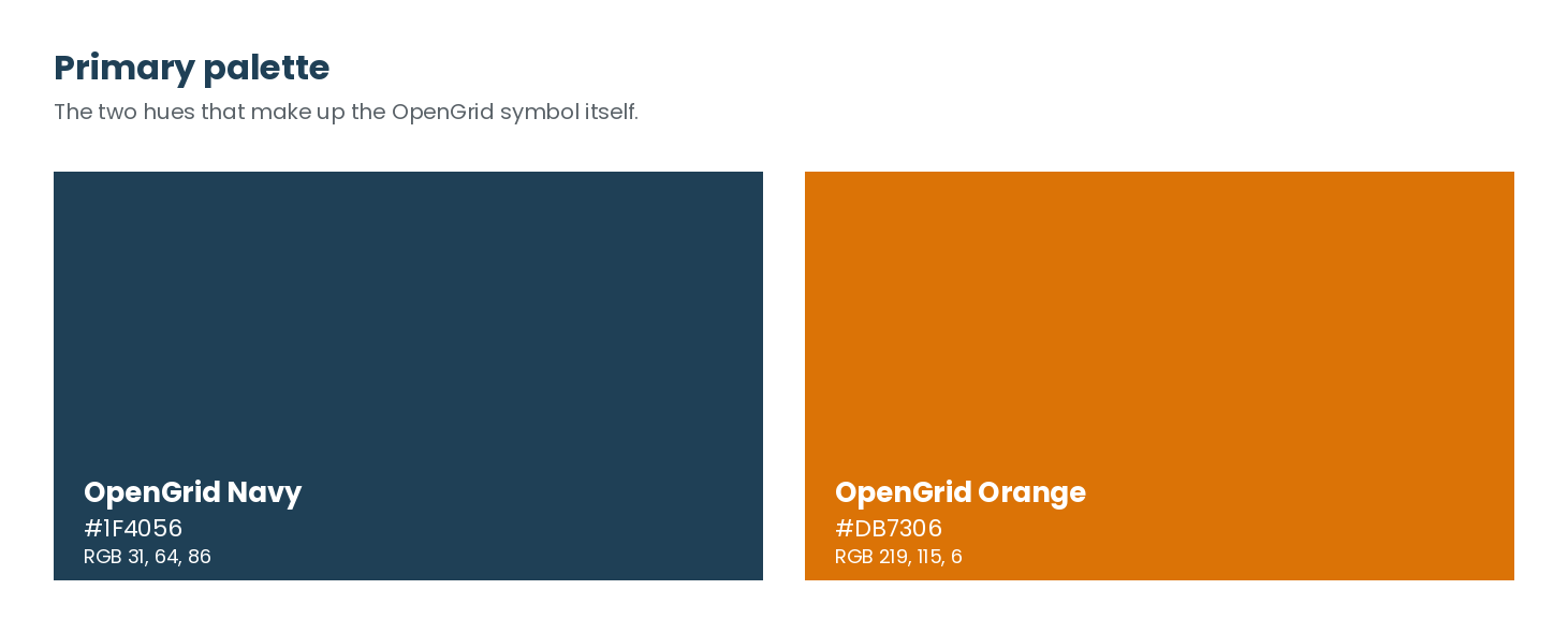 OpenGrid Logo Palette